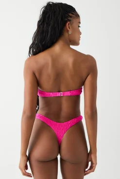 Bottoms|Bikinis^Frankies Bikinis Full Moon Micro Shine Bikini Bottom Candy Pink