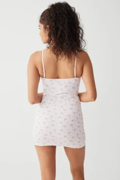Dresses^Frankies Bikinis Gwen Floral Mini Dress Baby Bouquet Pink