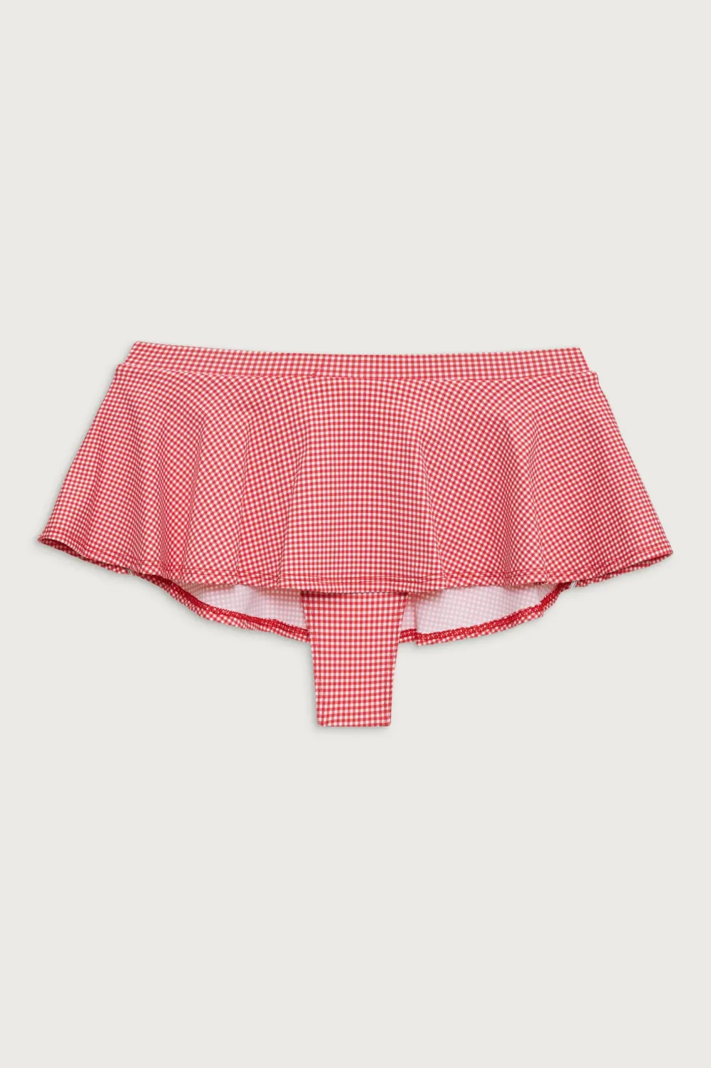 Bottoms|Bikinis^Frankies Bikinis Izabella Gingham Swim Skirt Ladybug Gingham