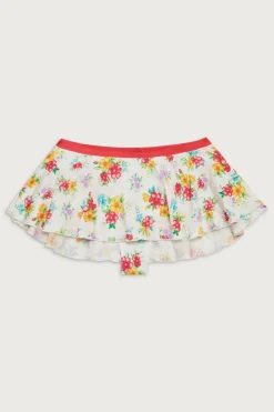 Bottoms|Bikinis^Frankies Bikinis Izabella Shine Swim Skirt Sweet Hibiscus