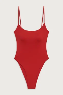 One Pieces^Frankies Bikinis Juliet Cheeky One Piece Swimsuit True Red