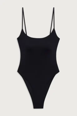 One Pieces^Frankies Bikinis Juliet Cheeky One Piece Swimsuit Black