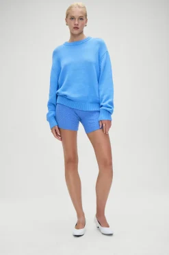 Tops|Cloud Knits^Frankies Bikinis Kip Oversized Sweater Blue Moon