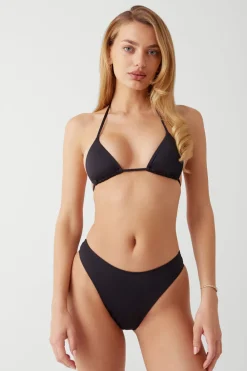 Bottoms|Bikinis^Frankies Bikinis Laura High Waist Cheeky Bikini Bottom Black