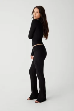 Tops^Frankies Bikinis Lenon Cloud Knit Button Up Cardigan Black