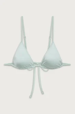 Tops|Bikinis^Frankies Bikinis Lumia Shine Triangle Bikini Top Pistachio