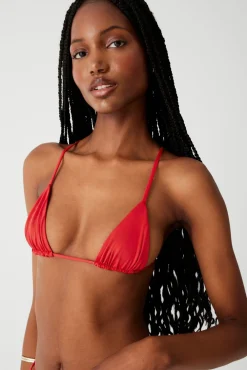 Tops|Bikinis^Frankies Bikinis Lumia Triangle Bikini Top True Red