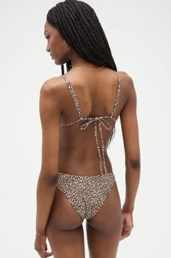Tops|Bikinis^Frankies Bikinis Lumia Triangle Bralette Bikini Top Baby Leopard