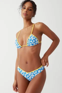 Tops|Bikinis^Frankies Bikinis Lumia Triangle Bralette Bikini Top Blue Daisy