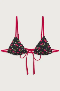 Tops|Bikinis^Frankies Bikinis Lumia Triangle Bralette Bikini Top Cherry Hearts