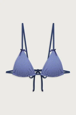 Tops|Bikinis^Frankies Bikinis Lumia Triangle Bralette Bikini Top Sailor Gingham