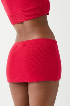 Bottoms|Matching Sets^Frankies Bikinis Marialla Cloud Knit Mini Skort Burning Love
