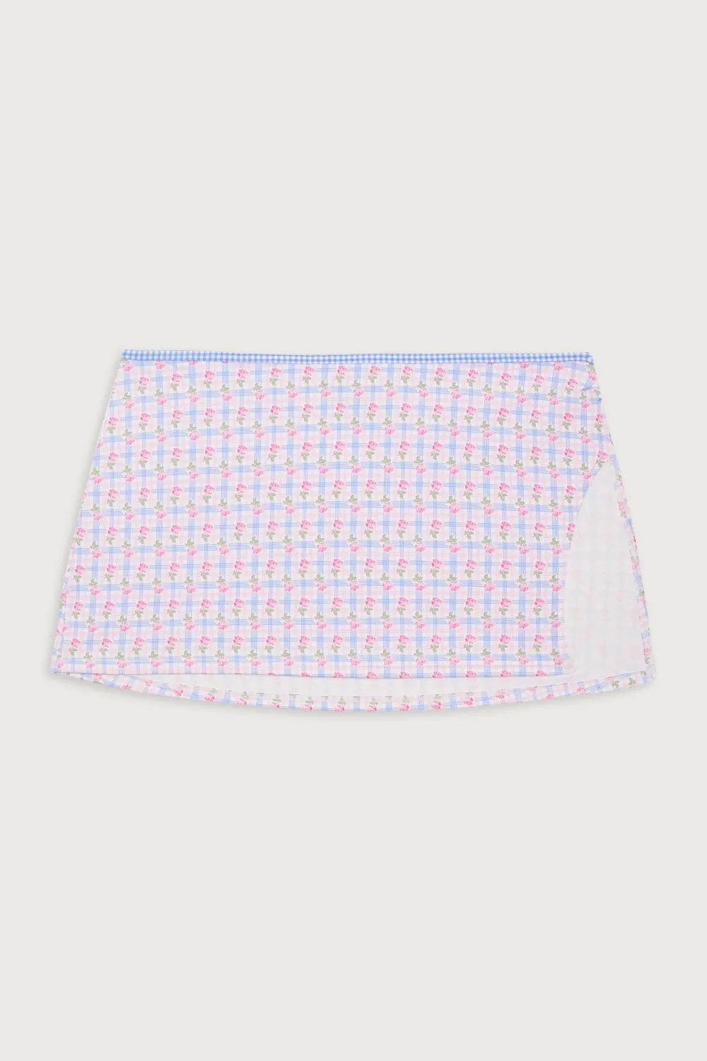 Bottoms|Bikinis^Frankies Bikinis Marly Plaid Mini Skirt Rose Picnic
