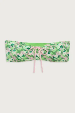 Tops|Bikinis^Frankies Bikinis Meredith Plaid Bandeau Bikini Top Baby Daisy