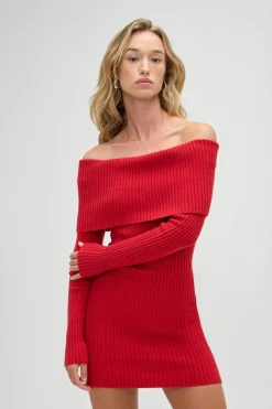Cloud Knits|Dresses^Frankies Bikinis Midnight Knit Dress Heartstrings