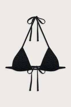 Tops|Bikinis^Frankies Bikinis Naia Triangle Halter Bikini Top Black