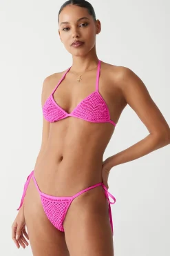 Tops|Bikinis^Frankies Bikinis Naia Triangle Halter Bikini Top Sea Star Pink