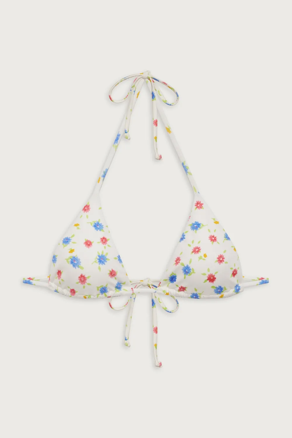 Tops|Bikinis^Frankies Bikinis Nick Floral Triangle Bikini Top Water Blossom