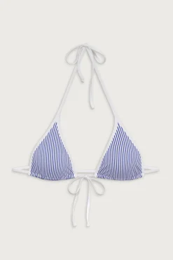 Tops|Bikinis^Frankies Bikinis Paradise Striped Micro Bikini Top Ocean Stripe