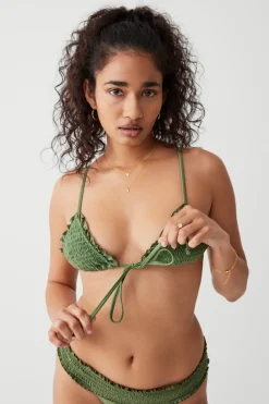 Tops|Bikinis^Frankies Bikinis Penny Shine Triangle Bikini Top Sea Moss
