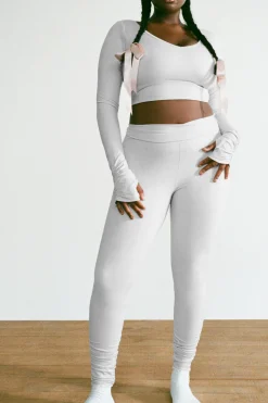 Active^Frankies Bikinis Pointe High Waist Legging Icy Gray