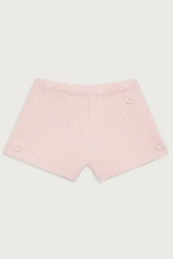 Bottoms^Frankies Bikinis Providence Cloud Knit Mini Short Rose Quartz