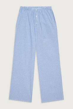 Bottoms|Matching Sets^Frankies Bikinis Raleigh Cotton Pant Cloud Gingham