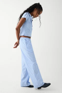 Bottoms|Matching Sets^Frankies Bikinis Raleigh Cotton Pant Cloud Gingham