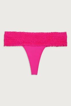 Bottoms|Bikinis^Frankies Bikinis Sofia Micro Shine Bikini Bottom Candy Pink