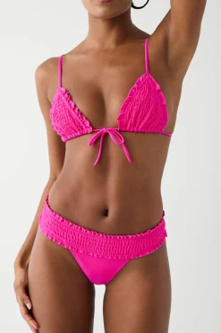 Bottoms|Bikinis^Frankies Bikinis Sofia Micro Shine Bikini Bottom Candy Pink