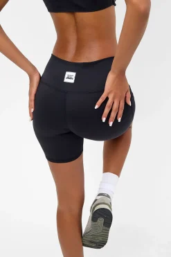 Active^Frankies Bikinis Speedy High Waist Biker Short Black