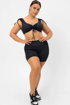 Active^Frankies Bikinis Speedy High Waist Biker Short Black