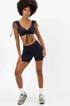 Active^Frankies Bikinis Speedy High Waist Biker Short Black
