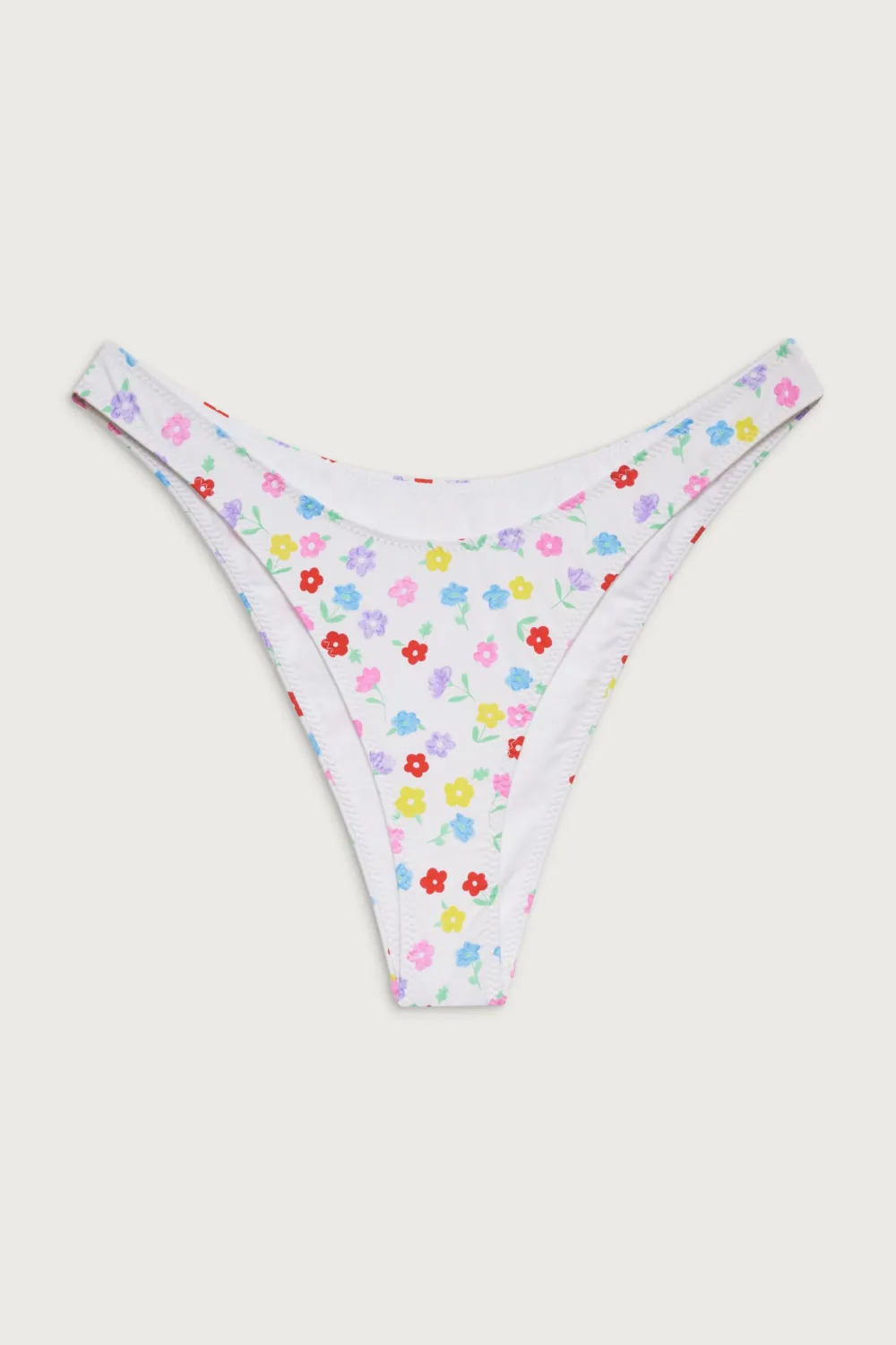 Bottoms|Bikinis^Frankies Bikinis Suki Floral Classic Bikini Bottom Dune Daisy