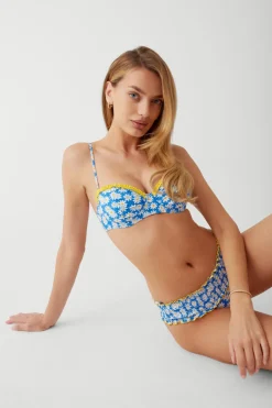Tops|Bikinis^Frankies Bikinis Sweetwater Underwire Bikini Top Blue Daisy