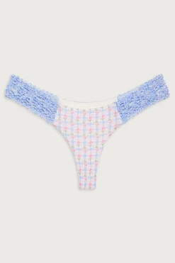 Bottoms|Bikinis^Frankies Bikinis Tanner Plaid Cheeky Bikini Bottom Rose Picnic