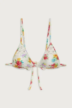 Tops|Bikinis^Frankies Bikinis Tanner Shine Triangle Bikini Top Sweet Hibiscus