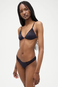 Tops|Bikinis^Frankies Bikinis Tanner Triangle Bikini Top Black