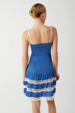 Dresses^Frankies Bikinis Tennessee Satin Midi Dress Sailor Dot