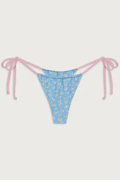 Bottoms|Bikinis^Frankies Bikinis Tia Skimpy Floral Bikini Bottom Blue Hawaii