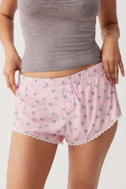 Bottoms^Frankies Bikinis Tinsley Mini Boxer Short Sweetheart Stripe