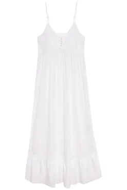 Dresses^Frankies Bikinis X DJERF AVENUE Airy Poplin Midi Dress White