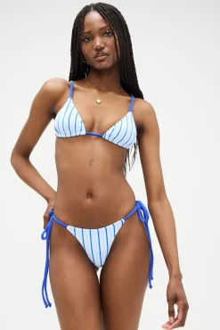 Tops|Bikinis^Frankies Bikinis X DJERF AVENUE Lumia Triangle Bikini Top Seaside Stripe