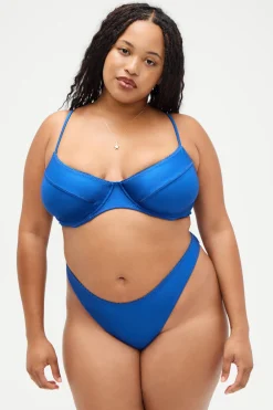 Tops|Bikinis^Frankies Bikinis X DJERF AVENUE Matilda Underwire Bikini Top Deep Blue